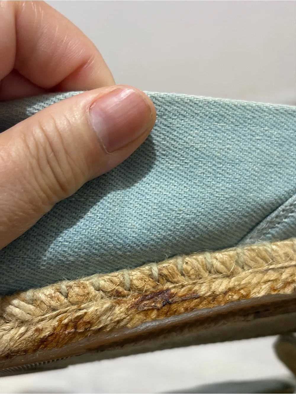 Avon Cushion Walk by Avon Light Blue Embroidered Espadrille Slip-Ons 8